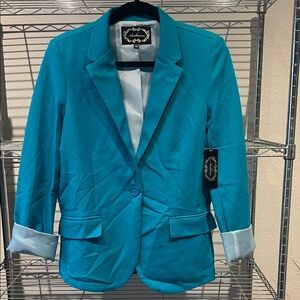 🦃Ambiance Vibrant Teal Blazer